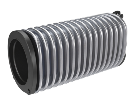  Radiator with Silver and Black Two-Tone Finish PNG