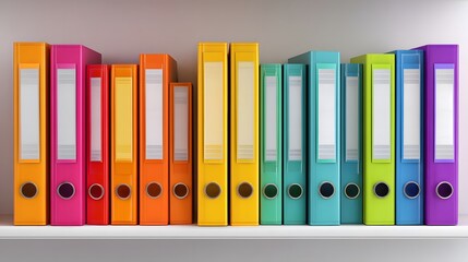 Organized Stacks of Folders