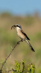 Obraz premium Bird perched on a branch
