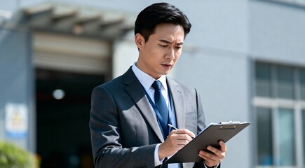Close-up of a customer's hand holding a smartphone with a digital QR code for contactless payment over fresh fruit at a grocery store