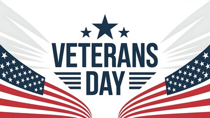 Veterans Day tribute with American flag and stars honoring the brave soldiers who served the nation
