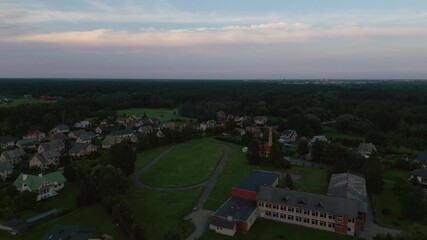 Discover the landmarks of Berciunai with drone views in summer 2022