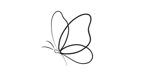 Butterfly line art