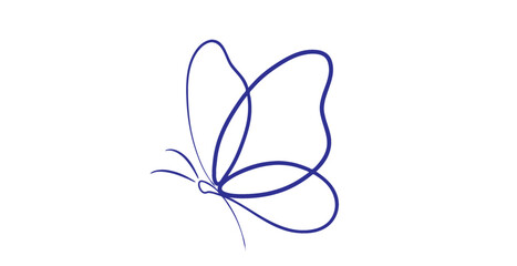 Butterfly line art