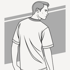 sketch of a man