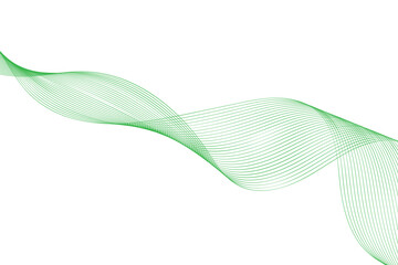 abstract green wave
