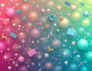 Festive Shopping Mood with Soft Gradient Lighting