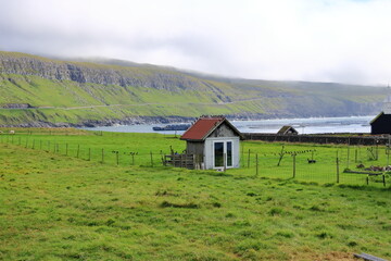 The village Sandur on Sandoy Island, Faroe Islands, Denmark