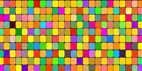 Fototapeta premium Multicolored abstract square grid, seamless pattern background , vibrant, line