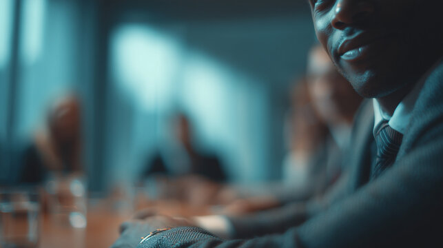 African American Executive in Business Meeting