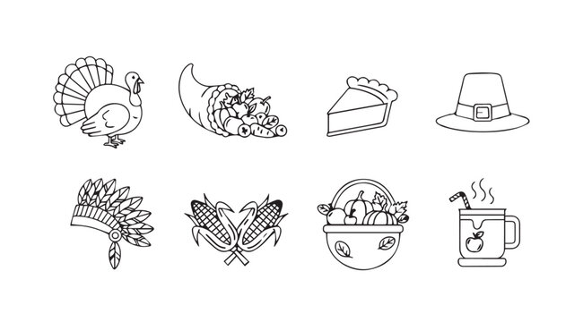 Vector art of thanksgiving
