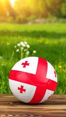 Flag-painted soccer ball