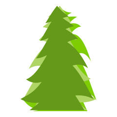Abstract Simple fir tree illustration