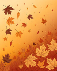 Gradient background, warm shades of sunny orange, deep ochre and shining gold.