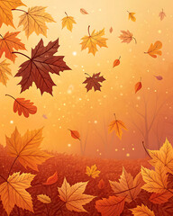 Gradient background, warm shades of sunny orange, deep ochre and shining gold.