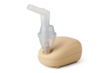 Portable nebulizer machine providing respiratory asthma treatment