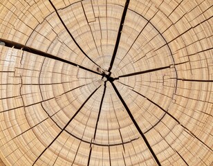 Fototapeta premium Close-up of a tree trunk cross-section (2)