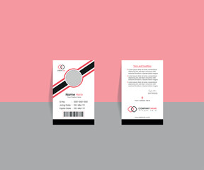 Simple ID Card Design Template