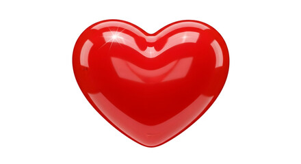 Red heart shape on white background a symbol of love and romance perfect for Valentines Day designs