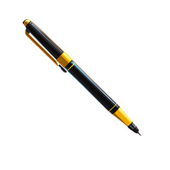 Naklejka premium Pen isolated office stationery design business tool illustration education writing concept workplace essentials visuals