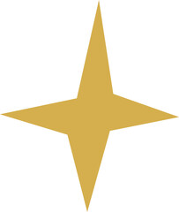 Obraz premium hand drawn yellow star icons and sparkle elements
