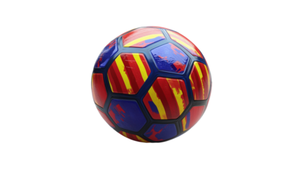F C Barcelona football ball isolated on a transparent background 