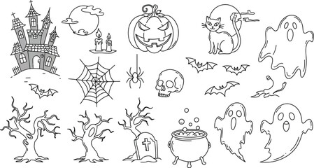 Hand drawn wild animals collection vector illustrations