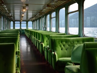 Obraz premium interior of an old train
