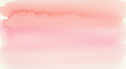 Obraz premium Abstract watercolor wash with soft peach and pink hues blending gently across the paper surface art style