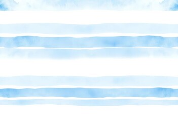 Subtle blue watercolor stripes on white background, creating a delicate seamless pattern,  textile,  craft