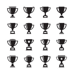 Trophy & Award cup icon vector illustration design.