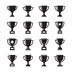 Trophy & Award cup icon vector illustration design.