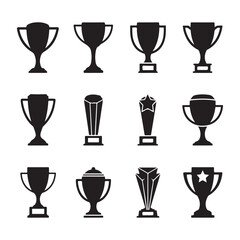 Trophy & Award cup icon vector illustration design.