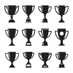 Trophy & Award cup icon vector illustration design.