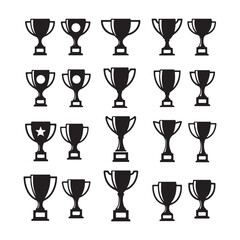 Trophy & Award cup icon vector illustration design.