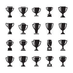 Trophy & Award cup icon vector illustration design.