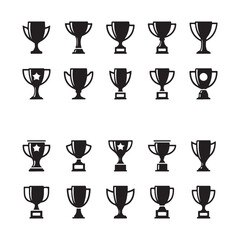 Trophy & Award cup icon vector illustration design.