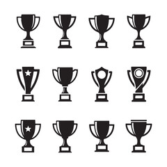 Trophy & Award cup icon vector illustration design.
