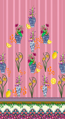 front back sleeve digital print pattern