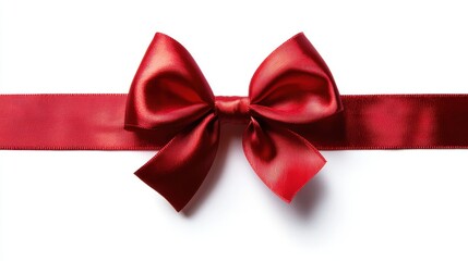 Red ribbon bow decoration