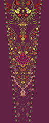 front back sleeve digital print pattern
