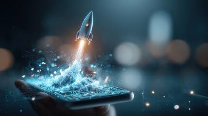 Rocket launch smartphone
