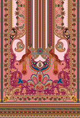 front back sleeve digital print pattern