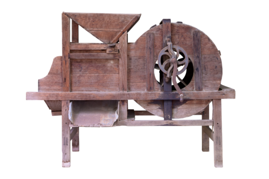 Ancient rice milling Machine it using human power