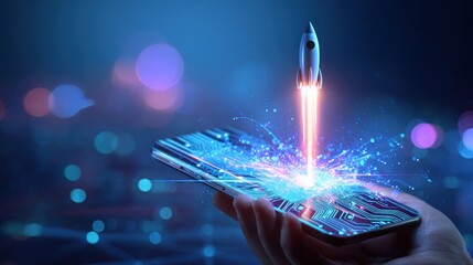 Rocket launch smartphone