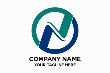 letter N in a circle