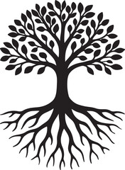 * Tree of Life Silhouette
* Stylized Tree with Roots
* Black Tree Icon
* Abstract Tree of Life with Strong Roots
* Circle Tree Silhouette Vector
* Nature Symbol Tree with Leaves and Roots