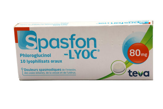 M&eacute;dicament Spasfon de 80 mg de Teva