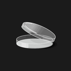Petri dish with agar medium for scientific experiments and laboratory research.