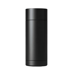 Matte black cylindrical travel deodorant